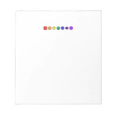 Zeven horizontale Chakras Notitieblok (Voorkant)