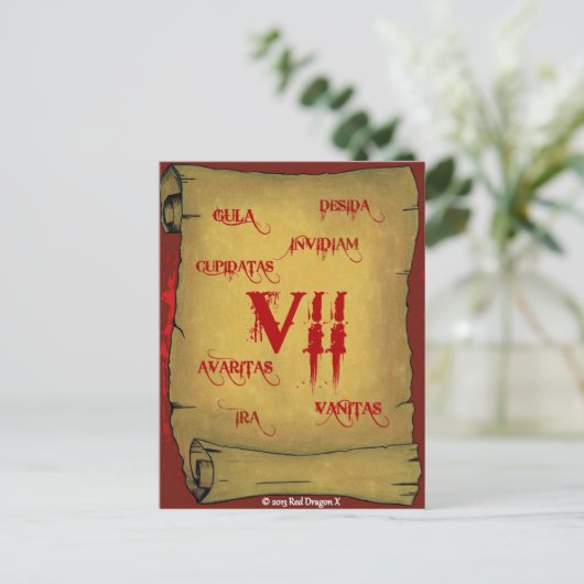 Zeven II briefkaart (Staand voorkant)