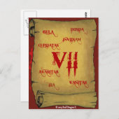 Zeven II briefkaart (Voorkant / Achterkant)