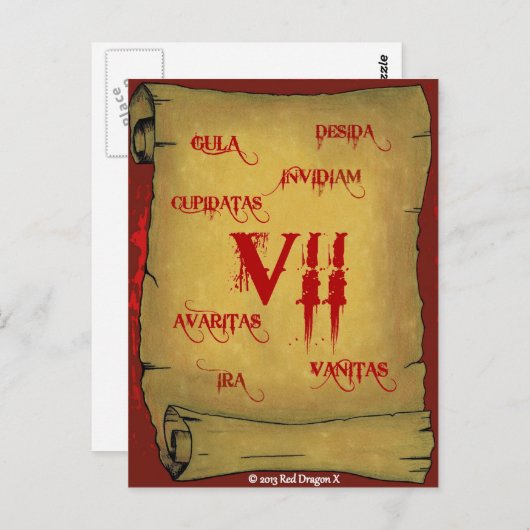 Zeven II briefkaart (Voorkant / Achterkant)