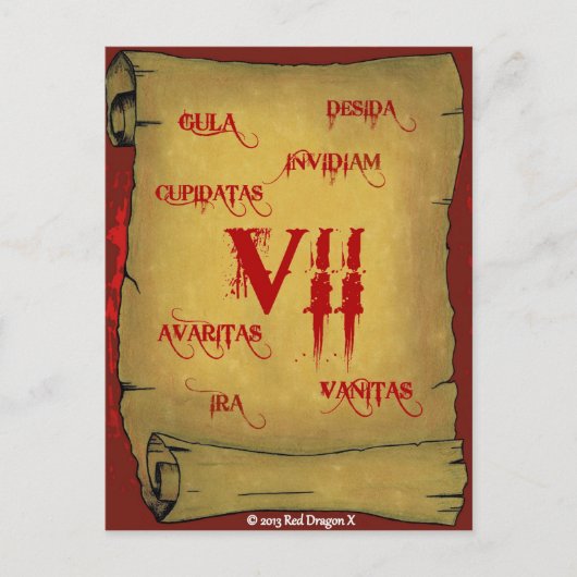 Zeven II briefkaart (Voorkant)