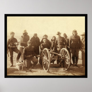 Zeven Indianen en 1e Artillerie SD 1891 Poster