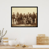 Zeven Indianen en 1e Artillerie SD 1891 Poster (Keuken)