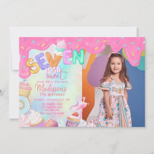 zeven is zo zoet kaart (Voorkant)