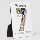 Zeven jaar bruiloft Jubileum Fotoplaat (Zijkant)