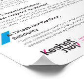 Zeven Joodse Waarden Poster (Hoek)