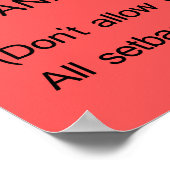 Zeven keer herfst... Sta op acht! Poster (Hoek)