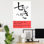 Zeven keer herfst... Sta op acht! Poster (Thuiskantoor)