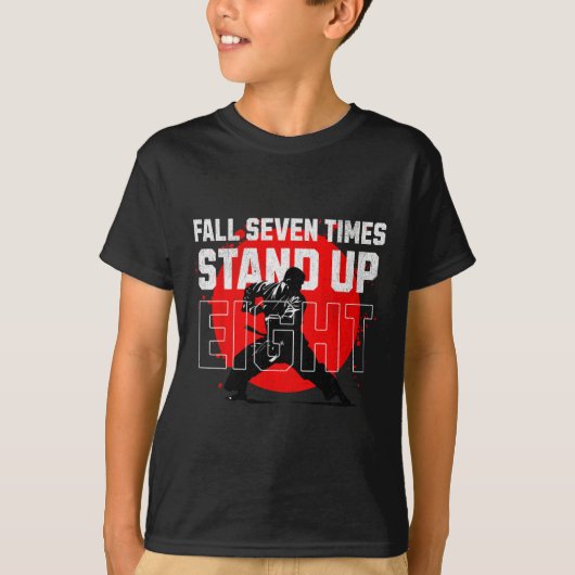 Zeven keer vallen t-shirt (Voorkant)