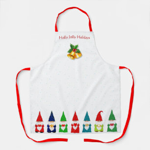 Zeven Kerstkabouters op Wit Schort