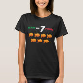 Zeven kerstmis t-shirt (Voorkant)