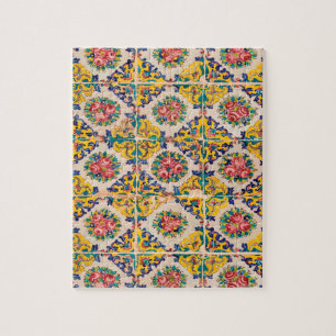 Zeven-kleuren perzische tegel legpuzzel