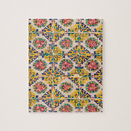 Zeven-kleuren perzische tegel legpuzzel (Verticaal)