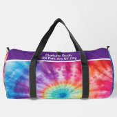 Zeven kleuren Tie Dye Vortex monogram gepersonalis Plunjezak (Achterkant)