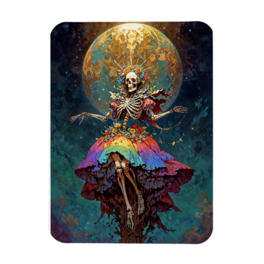 Zeven Krachten Santa Muerte Magneet (Verticaal)