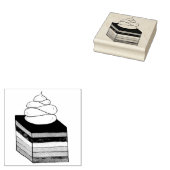 Zeven laagse regenboog Gelatine Salad Dessert Rubberstempel (Gestempeld)