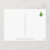 Zeven labradors en kerstboom feestdagenkaart (Achterkant)