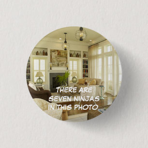 Zeven Ninjas... Ronde Button 3,2 Cm
