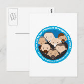 Zeven oprichters van de Servische Orde Briefkaart (Voorkant / Achterkant)