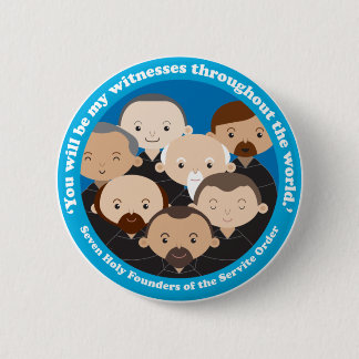 Zeven oprichters van de Servische Orde Ronde Button 5,7 Cm