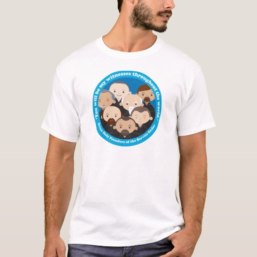 Zeven oprichters van de Servische Orde T-shirt (Voorkant)