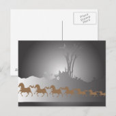 Zeven paarden briefkaart (Voorkant / Achterkant)