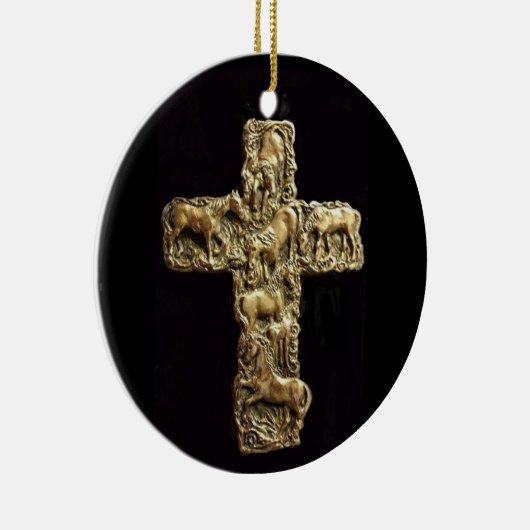 Zeven paarden keramisch ornament (Rechts)