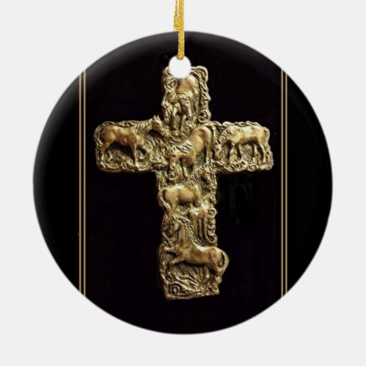 Zeven paarden keramisch ornament (Achterkant)