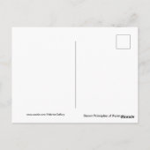 Zeven principes van Kwanzaa Black Red Green Briefkaart (Achterkant)