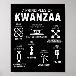 Zeven principes van Kwanzaa Happy Kwanzaa 4 Poster