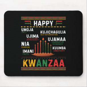 Zeven principes van Kwanzaa Happy Kwanzaa 6 Muismat