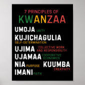 Zeven principes van Kwanzaa Happy Kwanzaa Poster (Voorkant)