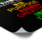 Zeven principes van Kwanzaa Kerstmis Afro-Amerika Poster (Hoek)