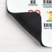 Zeven principes van Kwanzaa Trotse Afro-Amerikaan Muismat (Hoek)