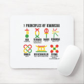 Zeven principes van Kwanzaa Trotse Afro-Amerikaan Muismat (Met muis)