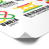 Zeven principes van Kwanzaa Trotse Afro-Amerikaan Poster (Hoek)