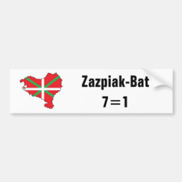Zeven provincies, één Baskenland bumpersticker