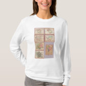 Zeven puzzelkaarten van de wereld t-shirt (Voorkant)