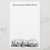 Zeven schedels briefpapier (Voorkant)