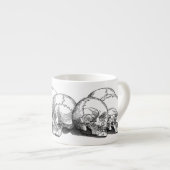 Zeven  schedels espresso kop (Voorkant rechts)