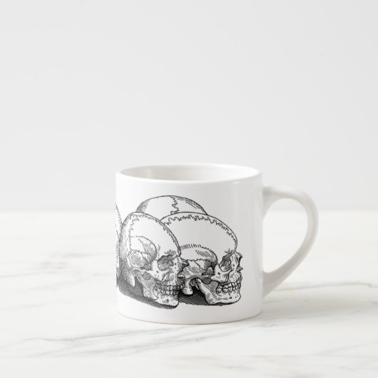 Zeven  schedels espresso kop (Rechts)