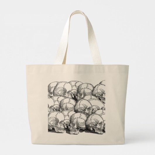 Zeven  schedels grote tote bag (Achterkant)