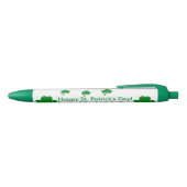 Zeven Shamrocks Lucky Irish Saint Patrick's Day Blauwe Inkt Pen (Bovenkant)