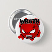 Zeven sinusgezichten - Wrath Ronde Button 5,7 Cm (Voorkant /achterkant)