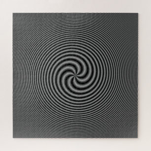 Zeven Spiral in zwart-wit Legpuzzel