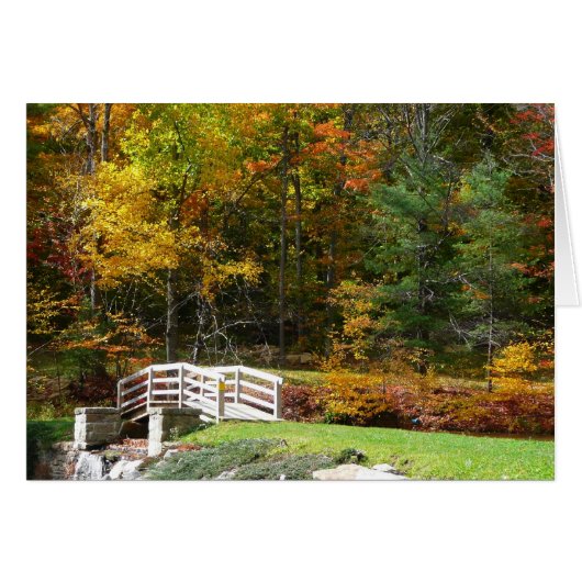 Zeven Springs Fall Bridge I Herfstlandschap (Voorkant Horizontaal)
