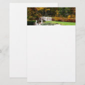 Zeven Springs Fall Bridge I Herfstlandschap Briefpapier (Voorkant / Achterkant)