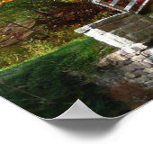 Zeven Springs Fall Bridge I Herfstlandschap Poster (Hoek)