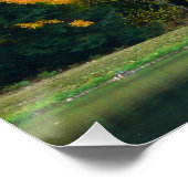 Zeven Springs Fall Bridge II Herfstlandschap Perfect Poster (Hoek)