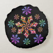 Zeven Sterren Mantis Rond Kussen (Achterkant)